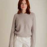 Lune Moss Stitch Lambswool Sweater Putty