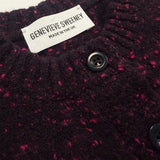 Maddis Lambswool Cashmere Sweater in Black Pink Tweed