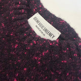 Maud Lambswool Cashmere Knitted Vest in Black Pink Tweed