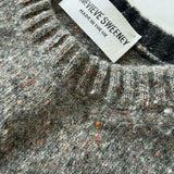 Mauden Lambswool Cashmere Sweater Grey Tweed