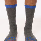 GS Merino Wool Walking Sock Grey Blue