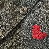 Alva Cardigan Lambswool Charcoal