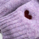 Leslie Brushed Wool Sweater Heather Pink