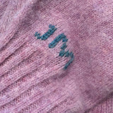 Leslie Brushed Wool Sweater Heather Pink