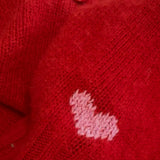 Lenzie Brushed Wool Cardigan Bright Red