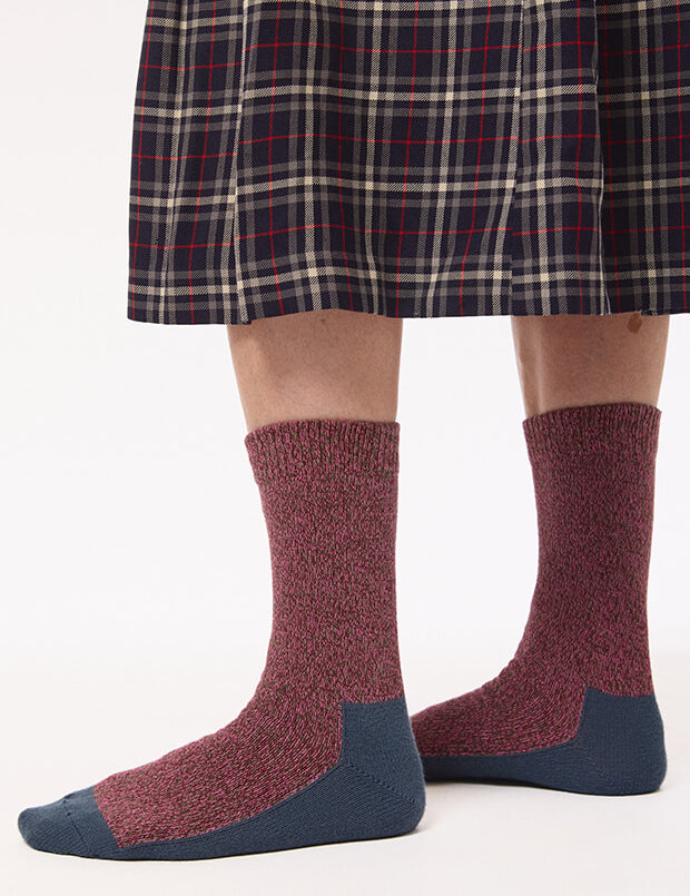 GS Cotton Walking Sock Rose Pink Marl