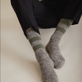 Salpaka Merino Wool Alpaca Marl Socks Charcoal