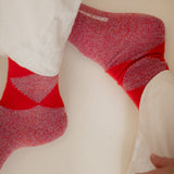 Samar Merino Argyle Sock Red