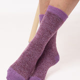 Samar Merino Wool Marl Sock Lilac