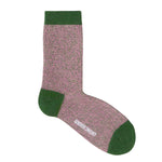 Samar Organic Cotton Sock Pink Marl Genevieve Sweeney