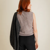 Soar Textured Lambswool Knitted Vest Pearl Grey - Preorder