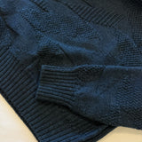 Soar Merino Wool Textured Stitch Sweater Indigo - Preorder