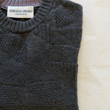 Soar Merino Wool Textured Stitch Sweater Grey - Preorder