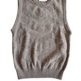 Soar Textured Lambswool Knitted Vest Pearl Grey - Preorder