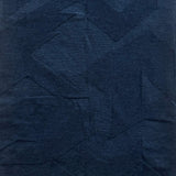Textured Merino Wool Blanket Scarf Indigo Blue Genevieve Sweeney