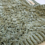 Ver Lambswool Silk Lace Knitted Vest Green - Preorder