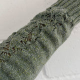 Ver Lambswool Silk Lace Sleeve Sweater Green - Preorder