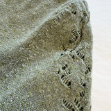Ver Lambswool Silk Lace Sleeve Sweater Green - Preorder