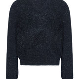 Ver Lambswool Silk Lace V-Neck Sweater Black - Preorder