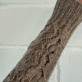 Ver Lambswool Silk Lace Sleeve Sweater Biscuit - Preorder