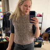 Ver Lambswool Silk Lace Knitted Vest Biscuit - Preorder