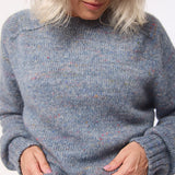 Willow Alpaca Merino Wool Sweater Blue