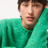 Willow Alpaca Merino Wool Sweater Bright Green