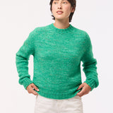 Willow Alpaca Merino Wool Sweater Bright Green