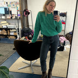 Willow Alpaca Merino Wool Sweater Bright Green