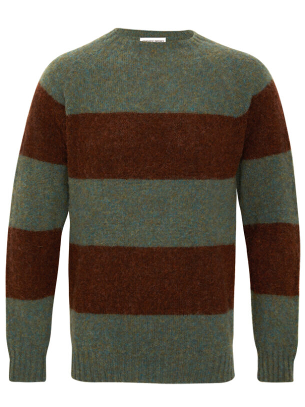 Alford Brushed Wool Stripe Sweater Jade Genevieve Sweeney