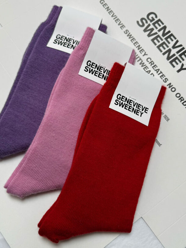 Merino Wool Sock Gift Set Pastels Genevieve Sweeney